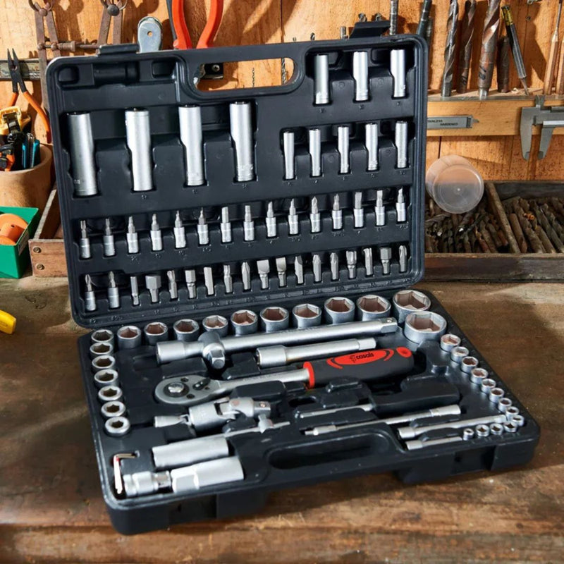 KIT ORIGINAL: HIDROLAVADORA PORTÁTIL + ACCESORIOS + 2 BATERÍAS 48V + CAJA DE HERRAMIENTAS DE 108 PCS DE REGALO - PROMOCION CIERRE DE LA TIENDA